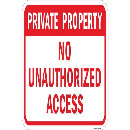 Signmission Safety Sign, 12 in Height, Aluminum, 24826 A-1218-24826